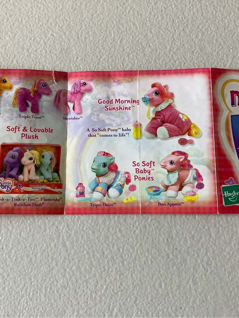 Hasbro My Little Pony Fold-Out Paper Brochure Advertisement English Multicolor